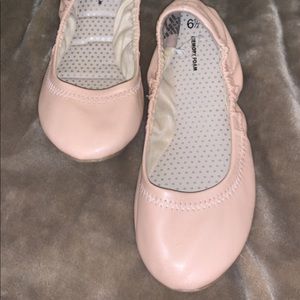 brand new blush pink memory foam ballet flats
